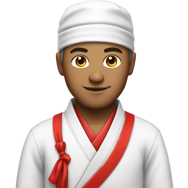 sushi master with red bandana white skin emoji