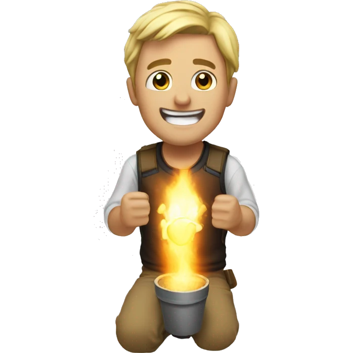 Sending powerful energy emoji