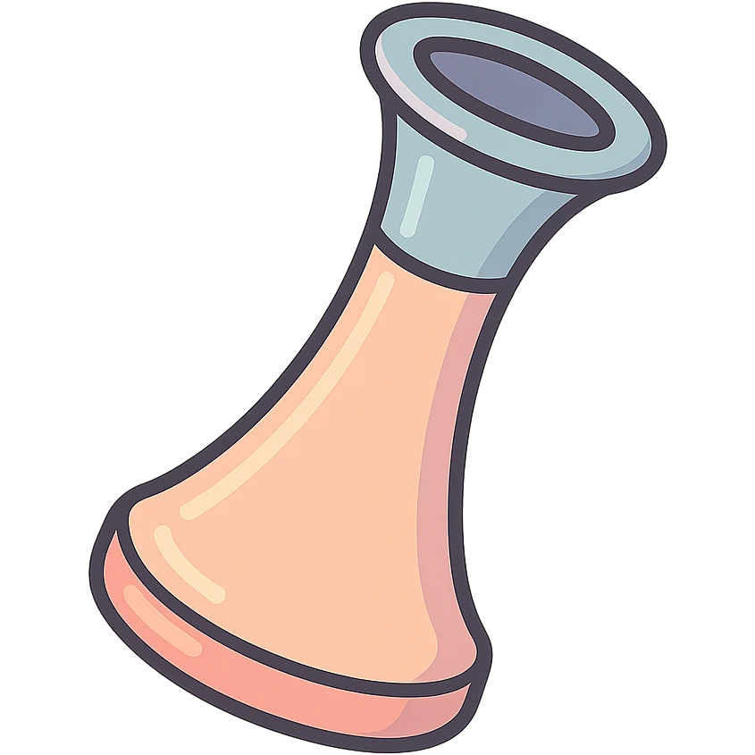 Pinard angled view with smooth curved body, icon-color-outlined style, detailed shadows and highlights, thin clean contours, soft rounded shapes, pastel palette #98B5BC, #B5B3C1, #C9A3C9, #E4C0CA, #F7DCD1, #F7C0AA, modern Japanese pop art and sticker aesthetic, soft lighting, transparent background emoji