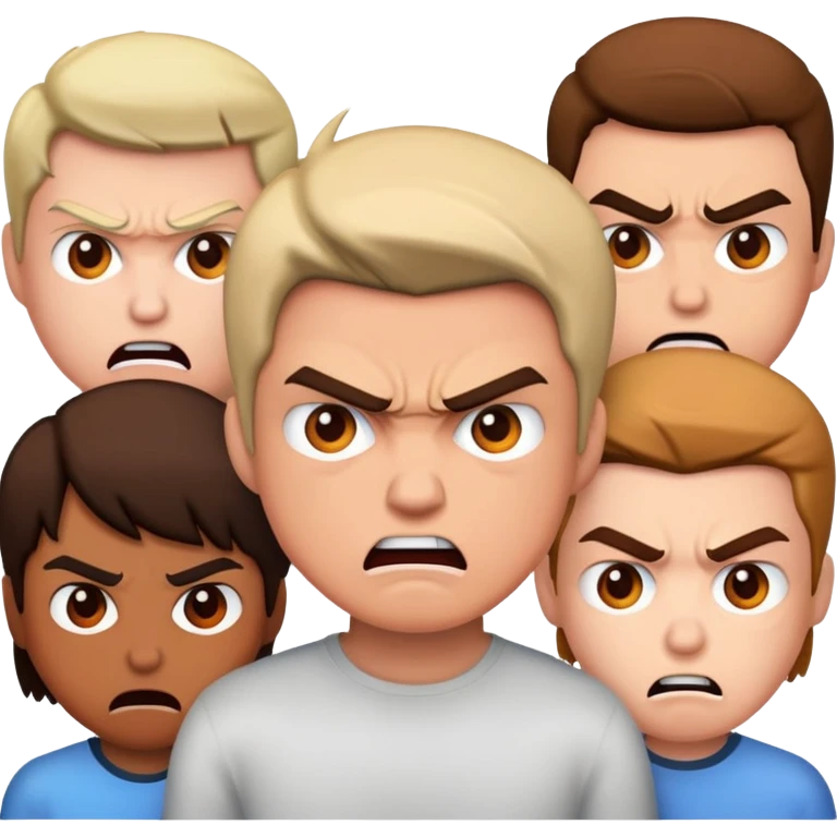 Mad at friends  emoji