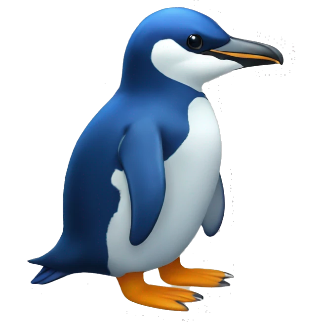 blue pinguin emoji