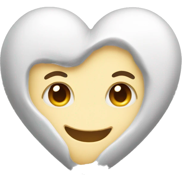 Milky heart emoji