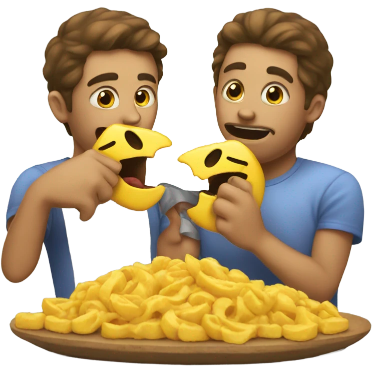 an emoji eating another emoji emoji