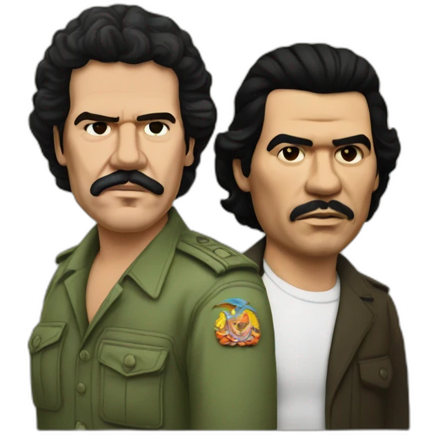 Pablo escobar with che Guevara emoji