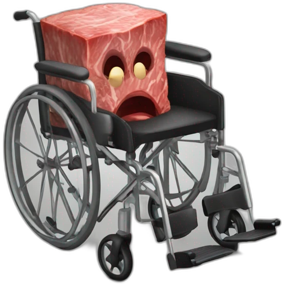 meat cube angry blood small wheelchair emoji
