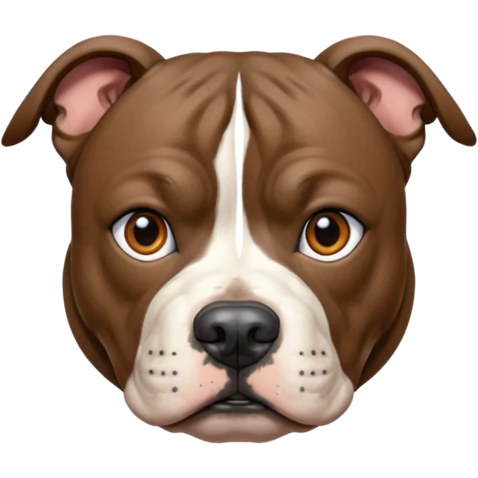 brindle staffordshire bull terrier head emoji