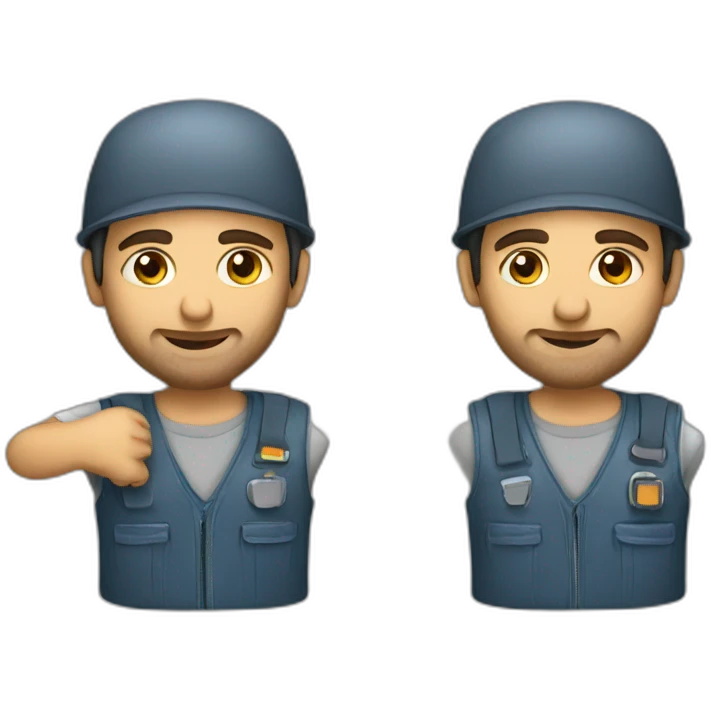 An Iranian mechanic emoji