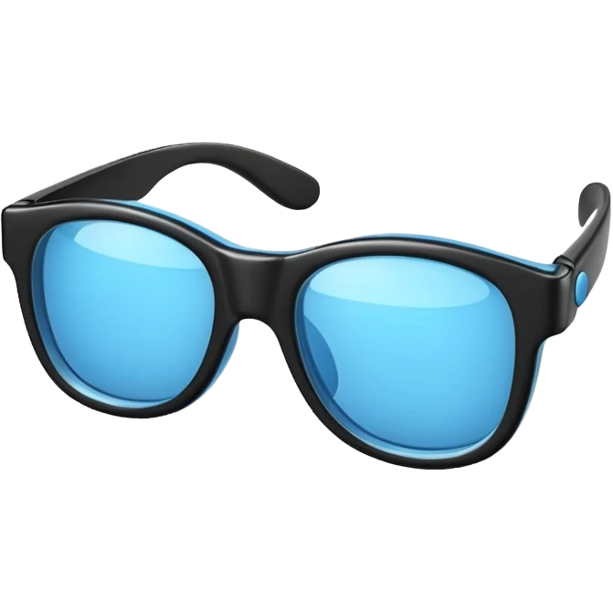 Create a high-quality 3D render that transforms the emojis 👓 into 3D objects. Pixar-style, 

 emoji