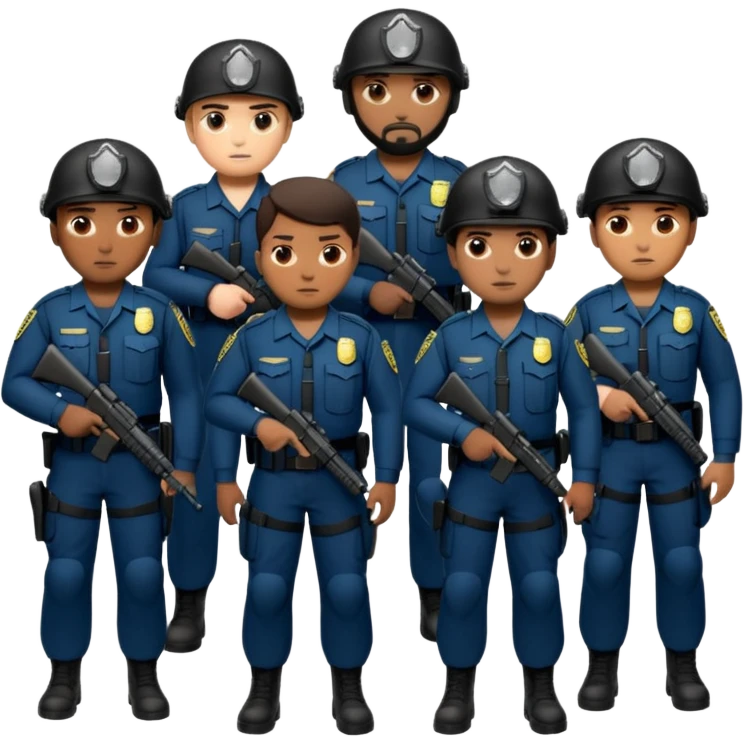 Grupo de fuerzas especiales de la policía emoji