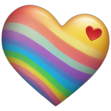 Rainbow Heart emoji