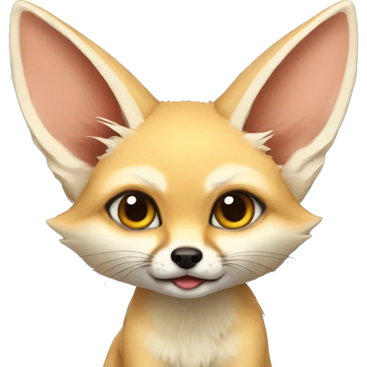fennec fox that's hyper emoji