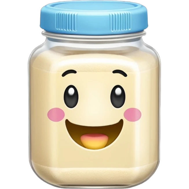 bote blanco de colágeno en polvo de vainilla emoji