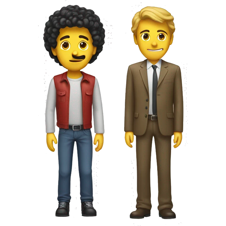 Jim with a slim jim emoji