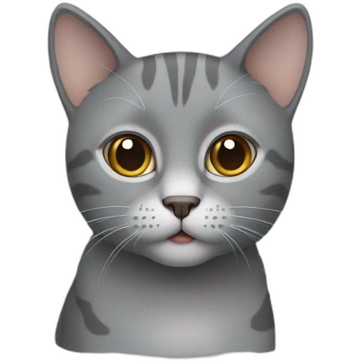 A gray cat emoji