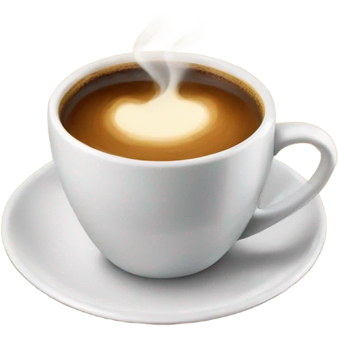 A nice hot coffee emoji