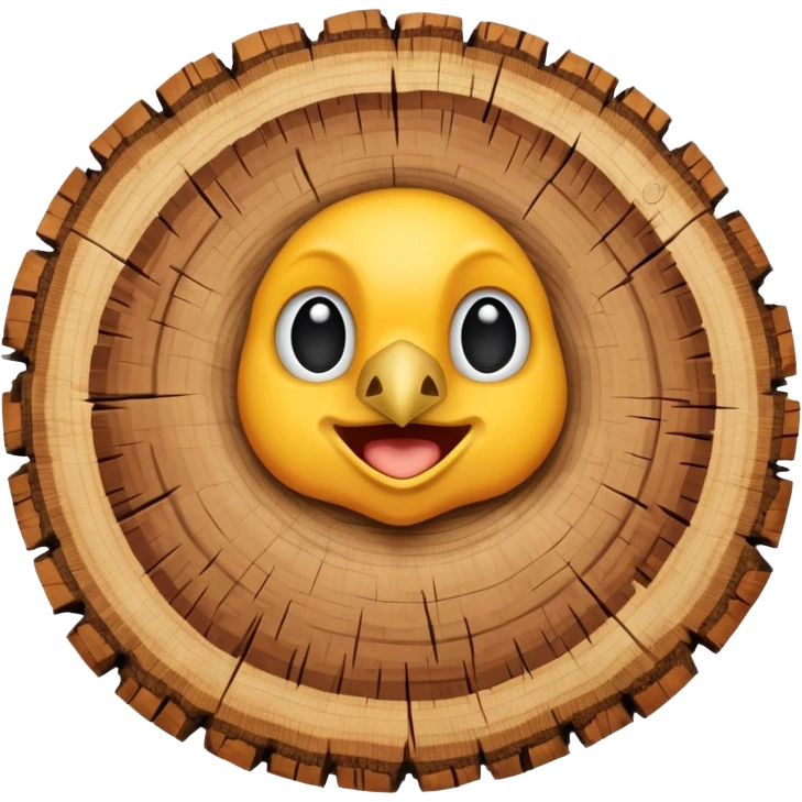 eagle view of tree slice emoji