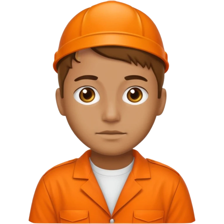 prison uniform orange emoji