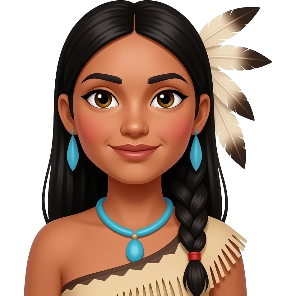 India como Pocahontas emoji