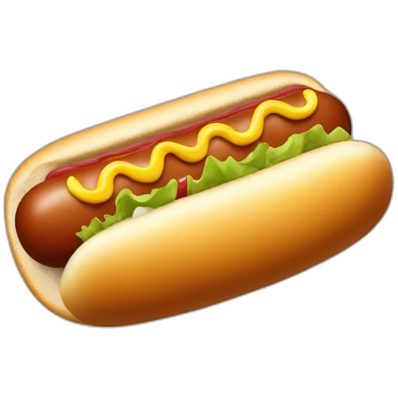Enfant mangeant un hot dog  emoji