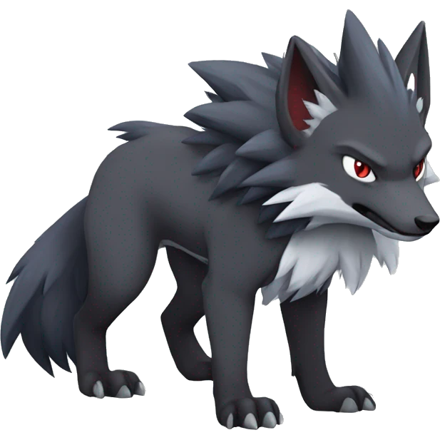 Zoroark-Mightyena full body emoji