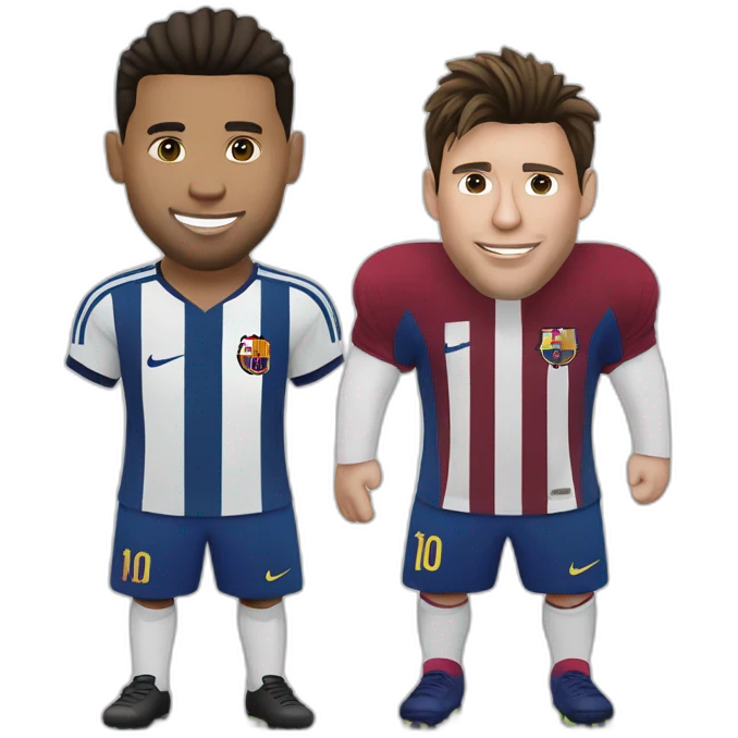 Ronaldo et messi emoji