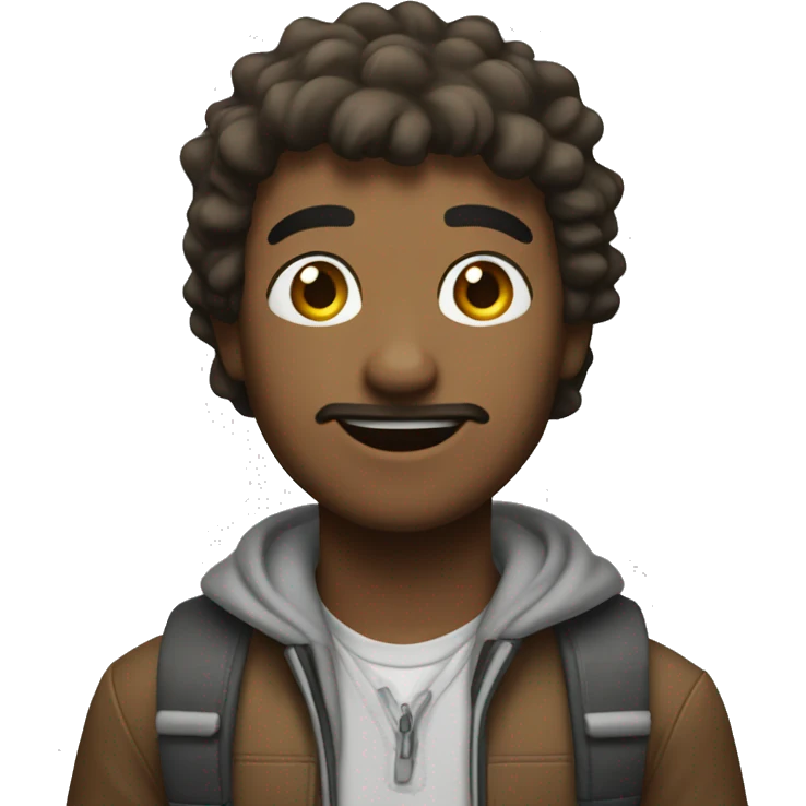 Chico comprando emoji