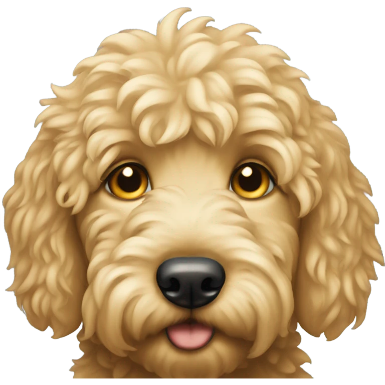 Crying golden doodle emoji