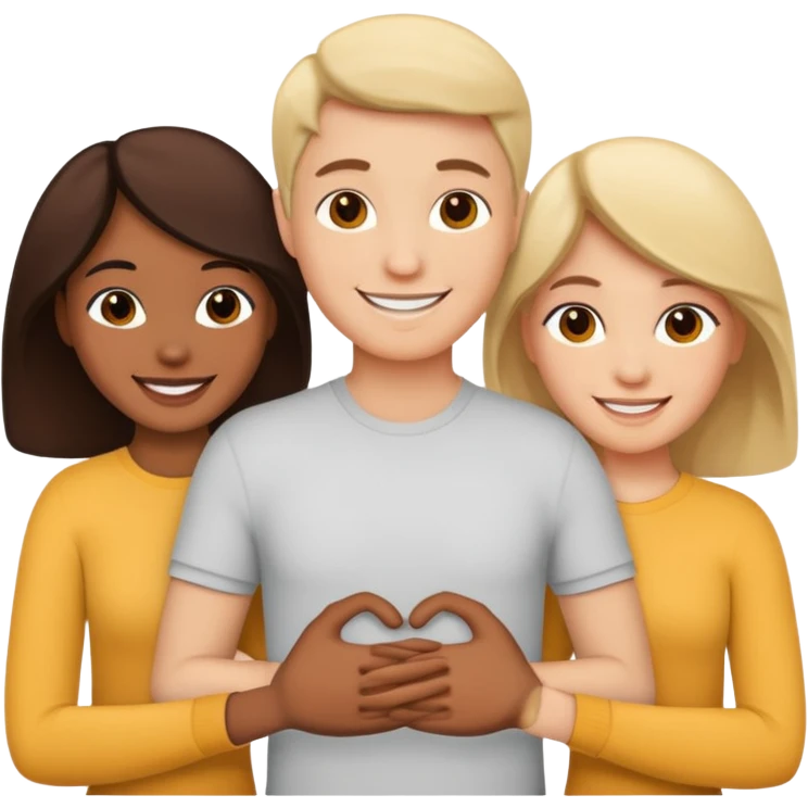 Threesome sex emoji