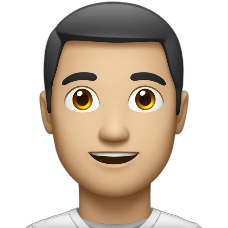 Mercedes with a Asian guy  emoji