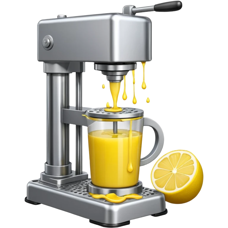 mac os icon hydraulic press machine lemon emoji