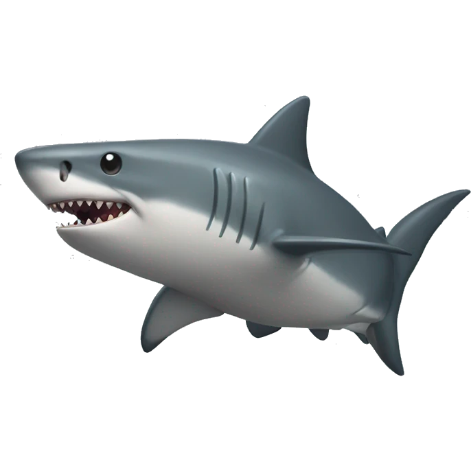 a muscular shark  emoji