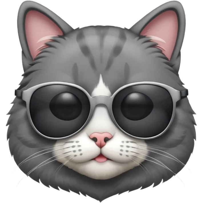 Cat wearing sunglasses emoji