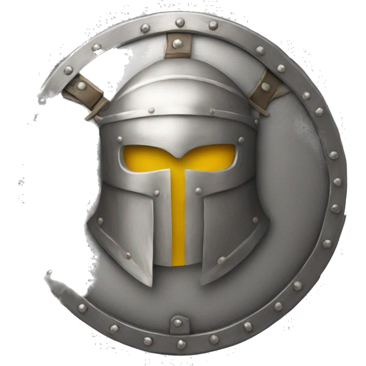 gladiator circular shield silver emoji