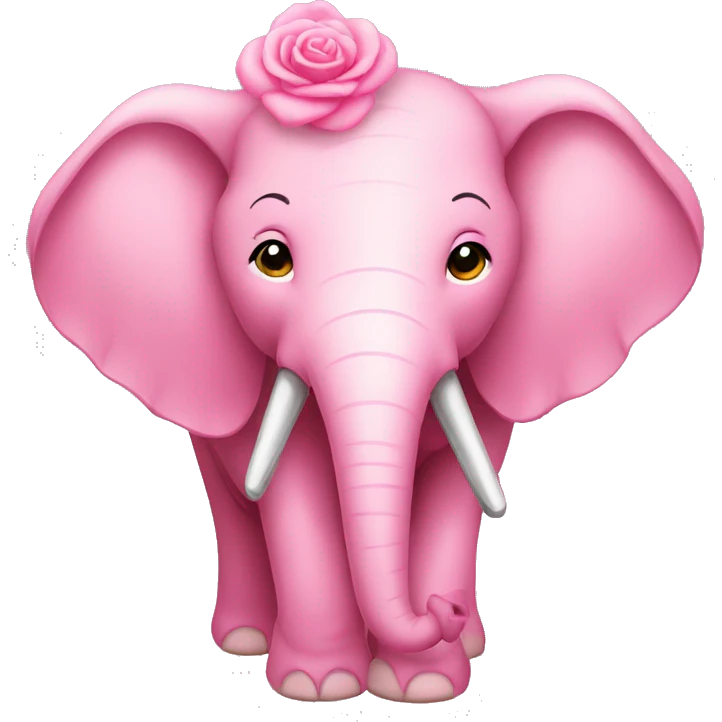 Elefante cor de Rosa  emoji