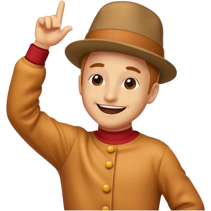 Create a wiener dabbing emoji