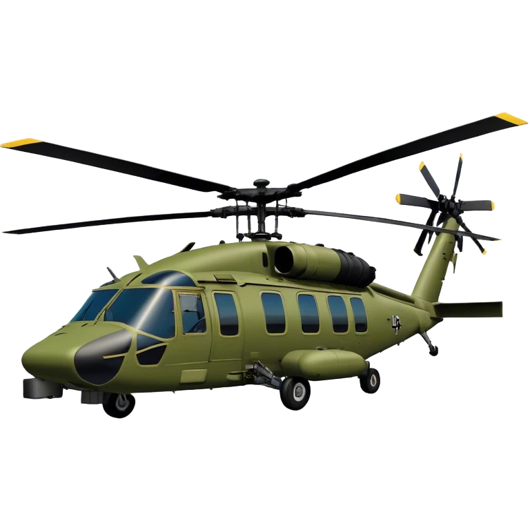 Sikorsky UH-60 Black Hawk - Sikorsky (Model Year: 2022) (Iconic colour: Olive green) emoji