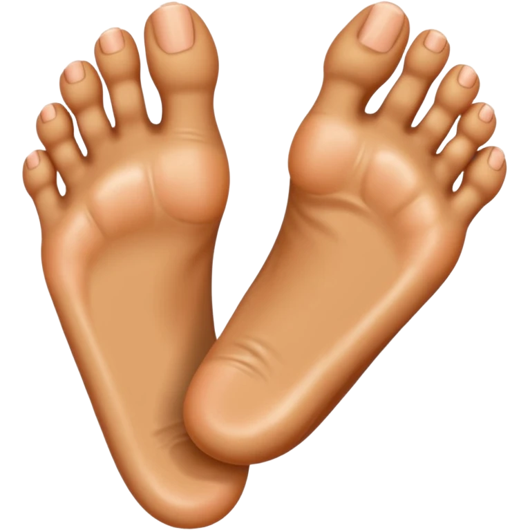 human foot with 5 toes emoji