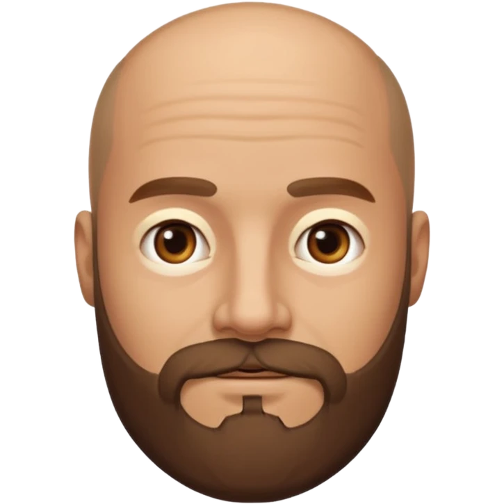 men without winkles with beard almost bald not so old emoji