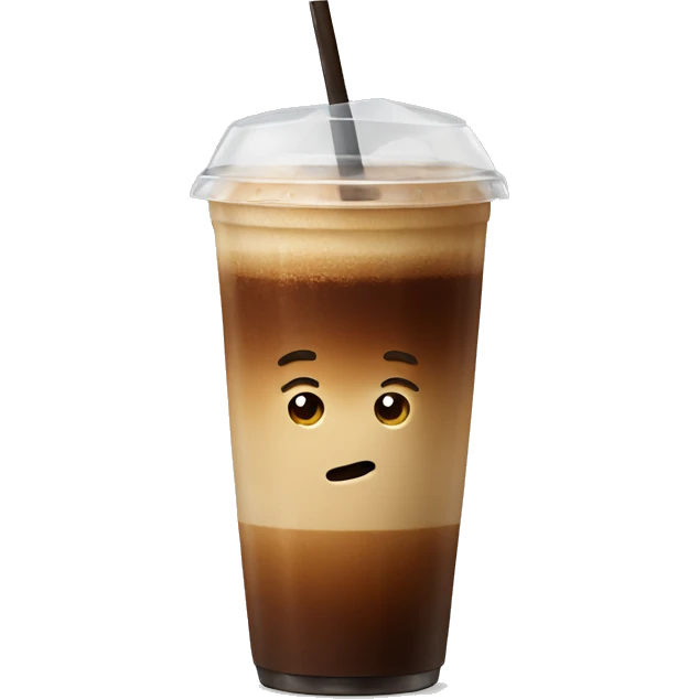 Ice coffee emoji