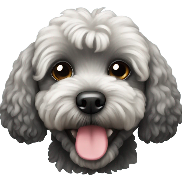 black maltipoo dog emoji
