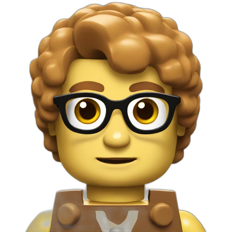 Lego character face  emoji