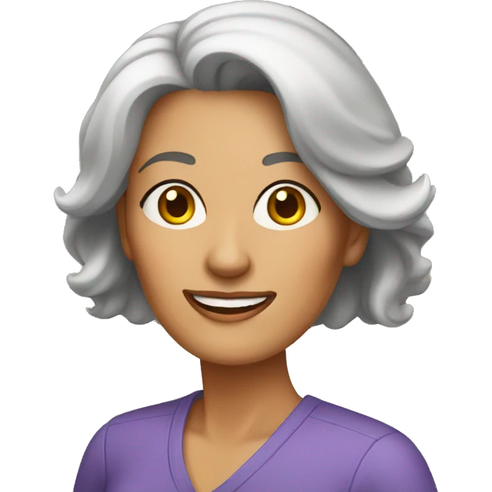 middle age woman store owner emoji