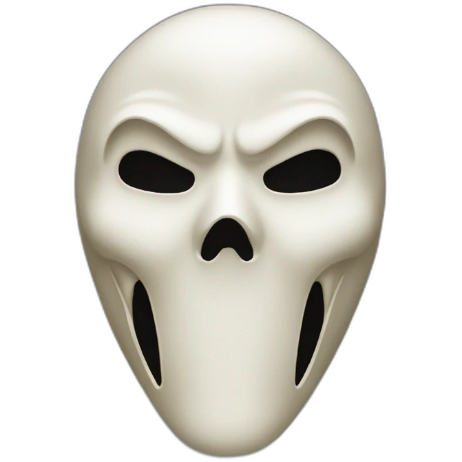 Ghostface mask from scream movies emoji