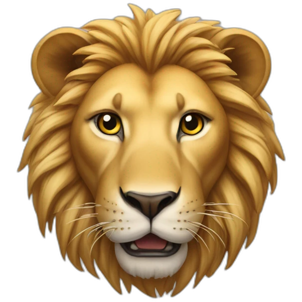 Lion Qui mange un caca emoji