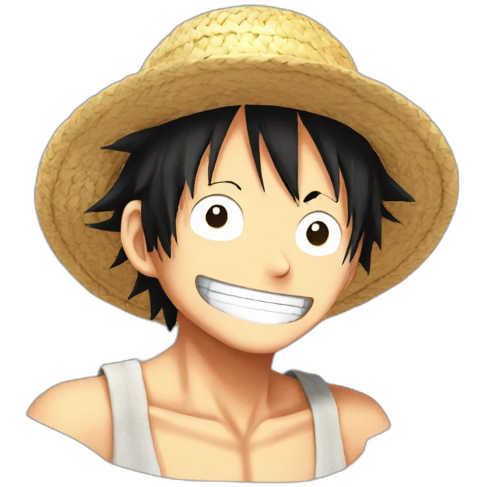 Luffy One Piece Straw Hat emoji