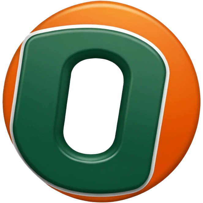 Miami Hurricanes logo just the ‘U’ clipped with no background emoji