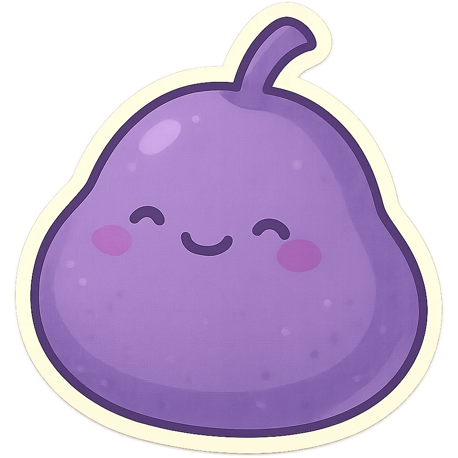 Purple object emoji