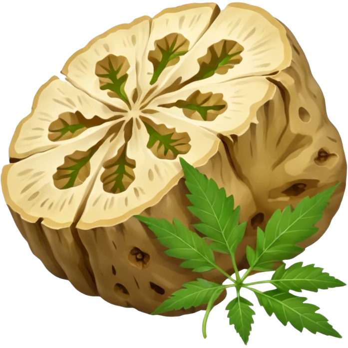 slices of white truffle with weed emoji