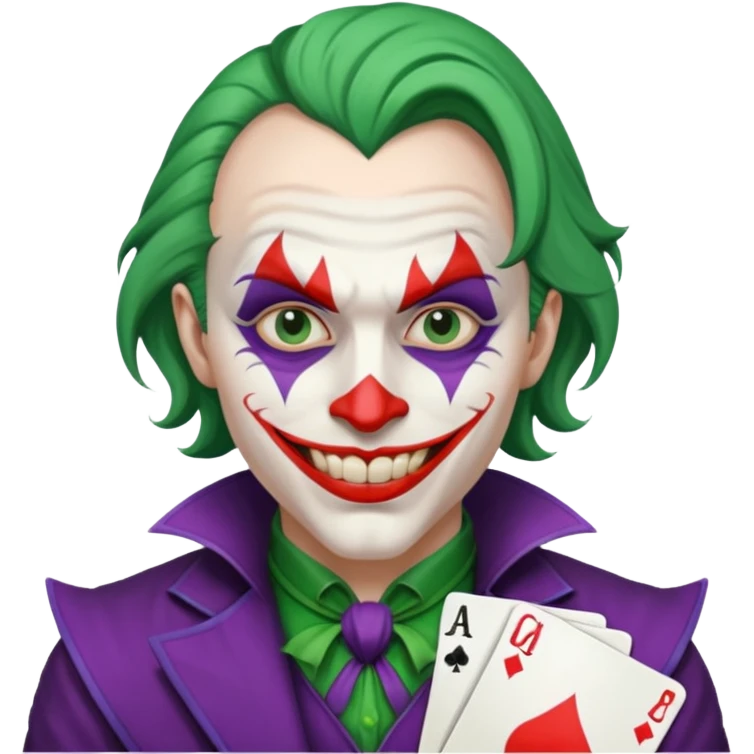 crazy colorful human jolly joker from poker, medieval era emoji
