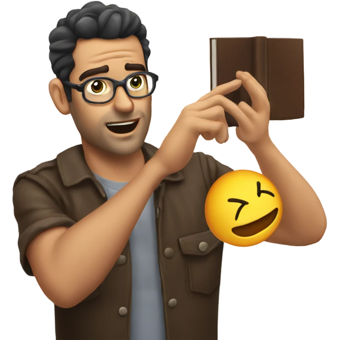 Adam Mosseri gesturing no with reading glasess emoji